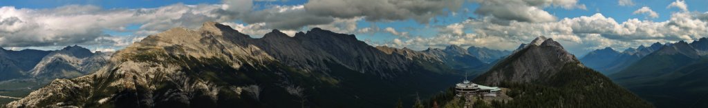 Banff Canada Panorama from higher up